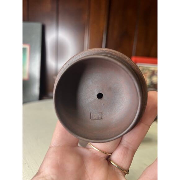 Yixing Zisha Chinese Clay Teapot 2008 Purple Clay Handmade Year Of Rat - Picture 9 of 10